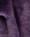 Purple 3458 Long Pile Plush Fabric Pile Length 17 mm