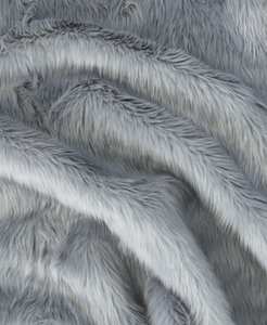 Grey 005 Shaggy Faux Fur Pile Length 40 mm
