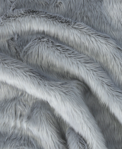 Grey 5 Shaggy Faux Fur Pile Length 40 mm