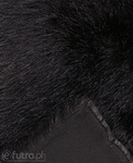 Black 2P-6 Fox Faux Fur 60 mm