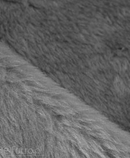 Dzianina Pluszowa DW 33563 szary, materiał futerkowy o prosto strzyżonym, miękkim włosiu o długości 17 mm