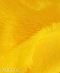 Yellow 33538 Long Pile Plush Fabric Pile Length 17 mm