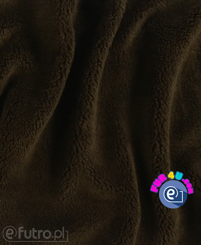 Brown 38552 Teddy Sherpa Faux Fur Fabric Pile Length 8 mm