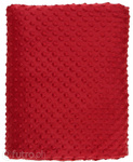 Red 015/9 Minky Dots with 3D dots pattern