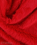 Red 17F Shaggy Faux Fur Pile Length 40 mm