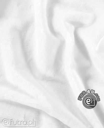 White 33540 - SII Short Pile Plush Fabric, piece 135 cm x 148 cm for sale as a whole
