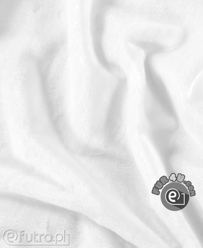 White 33540 - SII Short Pile Plush Fabric, piece 150 cm x 150 cm for sale as a whole