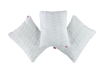 Decorative faux fur pillow CIRCLES