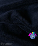 Dark Blue 33550 Teddy Sherpa Faux Fur Fabric Pile Length 8 mm