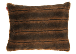 Decorative faux fur pillow ROMANTIC BRUNETTE