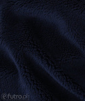 Dark Blue 32539 Teddy Sherpa Faux Fur Fabric Pile Length 8 mm