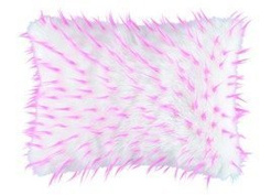 Decorative faux fur pillow HEDGEHOG