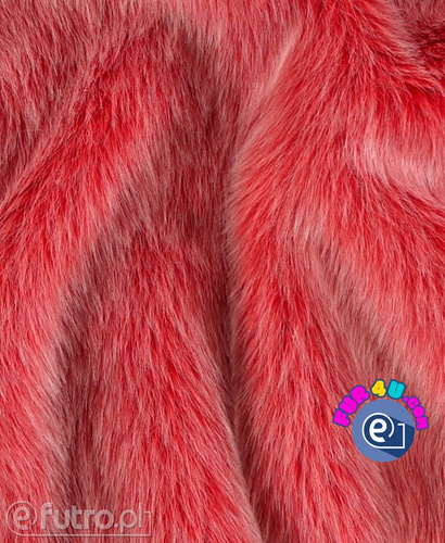 Foxtrot Faux Fur - Red and Porcelain Tips 40mm
