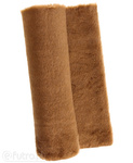 Brown 35540 Long Pile Plush Fabric Pile Length 17 mm