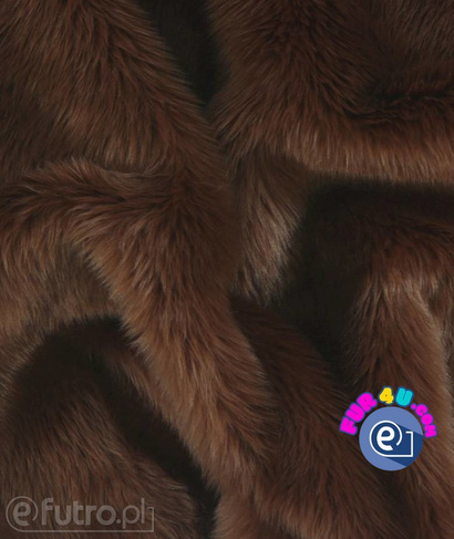 Brown 028 SII Shaggy Faux Fur,  piece 45 cm x 150 cm for sale as a whole