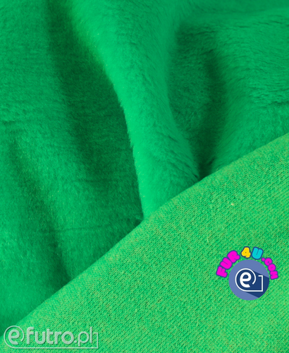 Light Green 3356 -SII Short Pile Plush Fabric,  piece 35 cm x 148 cm for sale as a whole