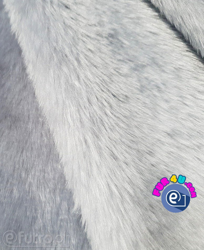 Grey 31507  - SII Long Pile Plush Fabric,  piece 120 cm x 150 cm for sale as a whole