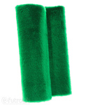 Green 3958 Long Pile Plush Fabric Pile Length 17 mm