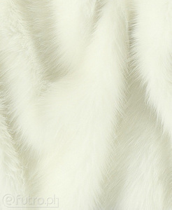 Ecru 2P-7 Fox Faux Fur 60 mm