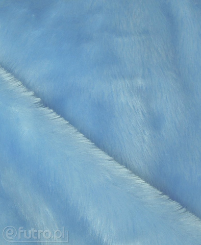 Light Blue 315954 Long Pile Plush Fabric Pile Length 17 mm