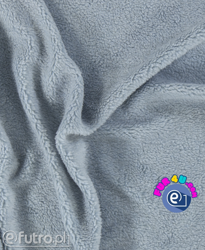 Grey 31507 Teddy Sherpa Faux Fur Fabric Pile ,piece 70cm x 145cm for sale as a whole