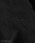 Black 3354 Teddy Sherpa Faux Fur Fabric Pile Length 8 mm