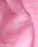 Pink 315964 Long Pile Plush Fabric Pile Length 17 mm