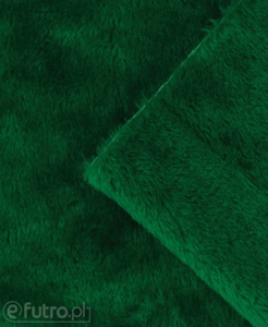 Green 3958 - SII Short Pile Plush Fabric, piece 50 cm x 150 cm for sale as a whole