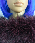 Dark Purple 2074 Fox Faux Fur 60 mm