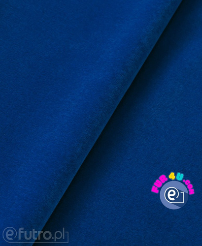 Aksamit blue 536142, tkanina, która charakteryzuje się naturalnym składem i krótką, bawełnianą okrywą włosową