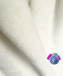 Ecru 3051 Short Pile Plush Fabric, piece 90 cm x 145 cm for sale as a whole