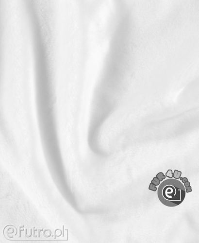 White 33540 - SII Short Pile Plush Fabric, piece 150 cm x 150 cm for sale as a whole