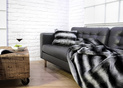 Decorative faux fur bedspread ROYAL CHINCHILLA
