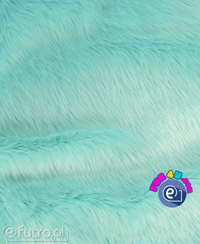 Mint 054 - SII Shaggy Faux Fur, piece 35 cm x 155 cm for sale as a whole