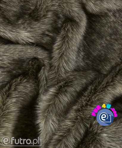 Dark Beige P-6 -SII, Fox Premium Faux Fur , piece measuring 50 cm x 155 cm for sale as a whole