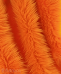 Orange 17O Shaggy Faux Fur Pile Length 40 mm