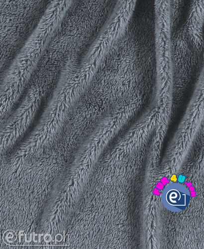 Grey 315772 Teddy Sherpa Viscose Faux Fur Pile Length 10 mm