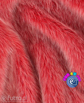 Foxtrot Faux Fur - Red and Porcelain Tips 40mm