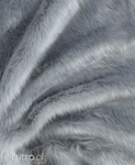 Grey 5 Shaggy Faux Fur Pile Length 40 mm