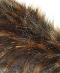 Brown Faux Fur Fox Long 810 Pile Length 90 mm