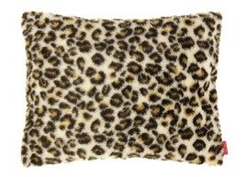 Decorative faux fur pillow OCELOT