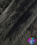 black 040 Shaggy Faux Fur Pile Length 40 mm 