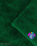 Green 3958 - SII Short Pile Plush Fabric, piece 80 cm x 145 cm for sale as a whole