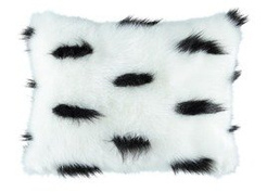 Decorative faux fur pillow ERMINE