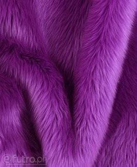 Czupryna 030 fioletowy, sztuczne futro o średniej długości włosa około 40 mm