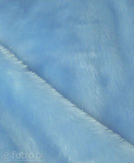 DZIANINA DW 315954 niebieski, materiał futerkowy o prosto strzyżonym, miękkim włosiu o długości 17 mm
