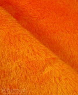 DZIANINA KW 35523 pomarańczowy, materiał futerkowy o prosto strzyżonym włosiu o długości 9 mm