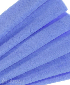 Dzianina Pluszowa KW 36556 niebieski, materiał futerkowy o prosto strzyżonym włosiu o długości 9 mm