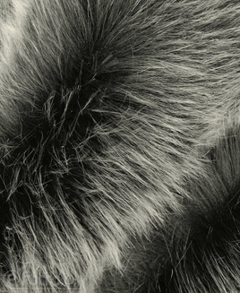 Fox czarny 2153 , sztuczne futro niezwykle puszyste  z włosem o długości do 60 mm