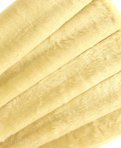 DZIANINA DW 33561 beżowy, materiał futerkowy o prosto strzyżonym, miękkim włosiu o długości 17 mm